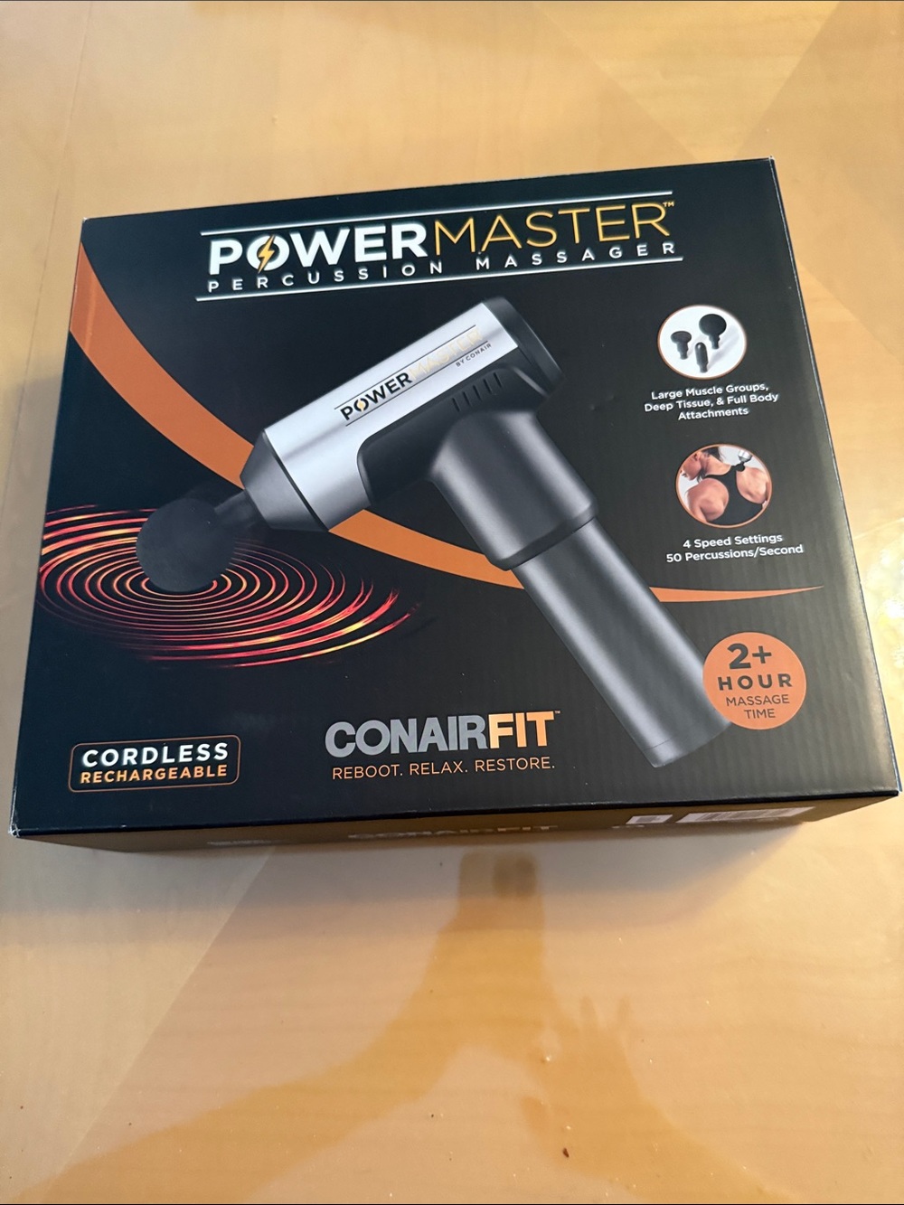 ConairFit PowerMaster Percussion Massager - Silver & Black